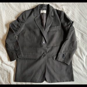 Everlane Black Cotton Linen Blazer, Sz. 8